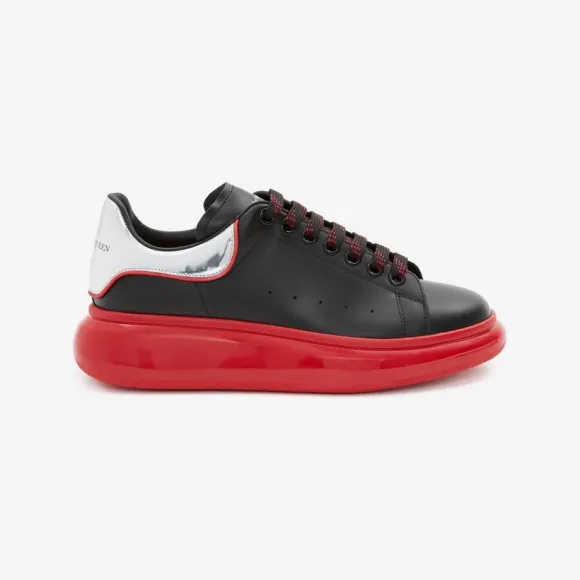 亚历山大麦昆/Alexander McQueen 黑红 男士 运动鞋 705068WIBNZ1091 