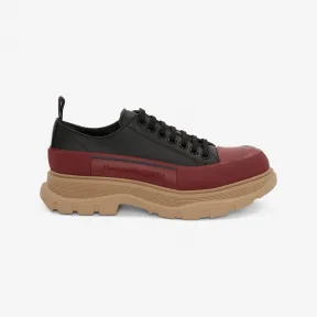 亚历山大麦昆/Alexander McQueen 男士Tread Slick系带鞋黑色/米黄色 705662WHZ6H1541