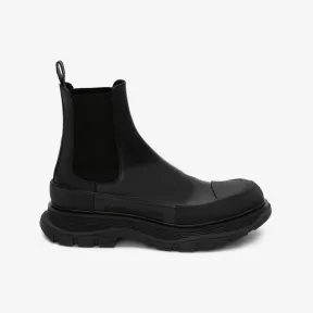 亚历山大麦昆/Alexander McQueen 男士黑色 Tread Slick 切尔西靴 705672WHZ611081 