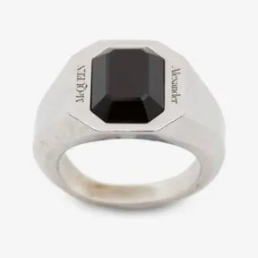 亚历山大麦昆/Alexander McQueen 古董银 男士 戒指 706161I94VY1572 