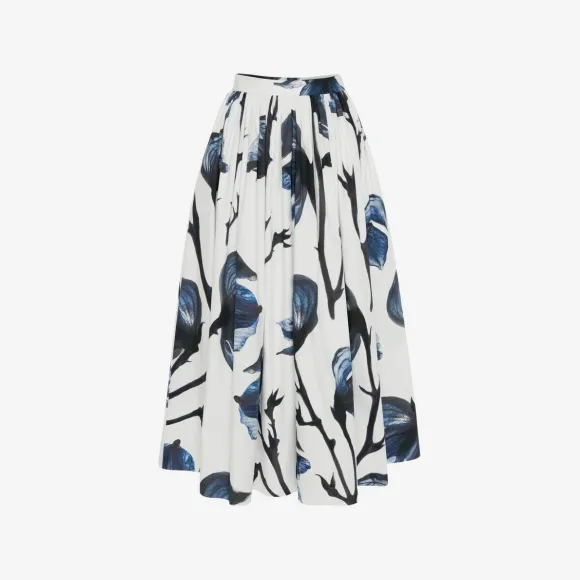 亚历山大麦昆/Alexander McQueen 蓝色 女士 半身裙 706758QCAFM4122 