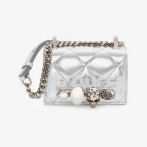 亚历山大麦昆/Alexander McQueen 银色/白色 女士 斜挎包 708149DYT401850 810782525