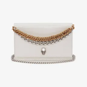 亚历山大麦昆/Alexander McQueen 女士象牙色小号骷髅头链条包 7327961HB0I9210 812849951