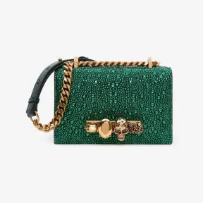 亚历山大麦昆/Alexander McQueen 女士祖母绿迷你珠宝挎包 7331731BLCE3120 811235067