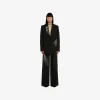 亚历山大麦昆/Alexander McQueen 女式黑色 Astral Jewel 阔腿裤 734637QJADC1000 