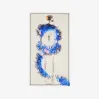 亚历山大麦昆/Alexander McQueen 象牙色/蓝色女式拉菲草镂空披肩 7465893200Q9268 812892461