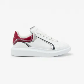 亚历山大麦昆/Alexander McQueen 男士阔型运动鞋白色/石榴石色 750336WIDJM8835