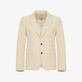 亚历山大麦昆/Alexander McQueen 男士双口袋解构夹克浅米色 750559QVS039507