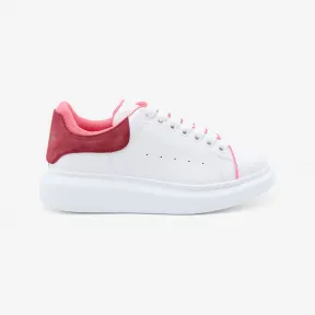 亚历山大麦昆/Alexander McQueen 女士阔型运动鞋白色/红色/艳粉色 755621WIDJZ8709