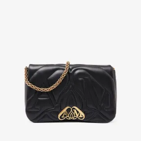 亚历山大麦昆/Alexander McQueen 女士Seal手袋黑色 7557031BLE11000