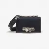 亚历山大麦昆/Alexander McQueen 女士Jewelled Satchel机车迷你手袋牛仔色 7565211YBE24290