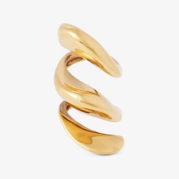 亚历山大麦昆/Alexander McQueen 女士古董金扭纹戒指 757481J160T0448 