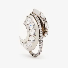 亚历山大麦昆/Alexander McQueen 女士古董银珠宝累积耳环 757526J160N1318 813101725