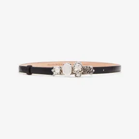 亚历山大麦昆/Alexander McQueen 女士黑色 The Knuckle 腰带 7575731BR0Y1000 