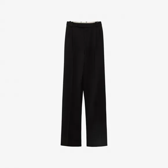亚历山大麦昆/Alexander McQueen 男士深褶西装裤黑色 758702QVU821000