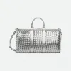葆蝶家/Bottega Veneta Intrecciato编织中号旅行包 650066V2WQ18101