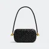 葆蝶家/Bottega Veneta 黑色 100% 羊皮革 女士 knot肩带晚装包 717623V2H411019