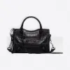 巴黎世家/Balenciaga 黑色 Classic Mini City鳄鱼纹效果 45486130gp