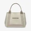 巴黎世家/Balenciaga 米色女式海军蓝小号小屋 3399332HH3N2762