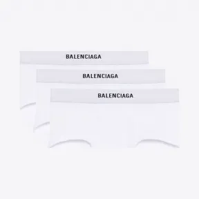 巴黎世家/Balenciaga ‎男士‎ ‎白色 ‎ ‎三条装Balenciaga三角裤 ‎ | Balenciaga 531582-453B9-9000