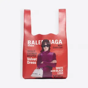 巴黎世家/Balenciaga ‎男士‎ ‎ROUGE NAVY ‎ ‎2018年冬季系列广告超市购物袋款中号手提袋 ‎ | Balenciaga 578832-1CYBN-6064