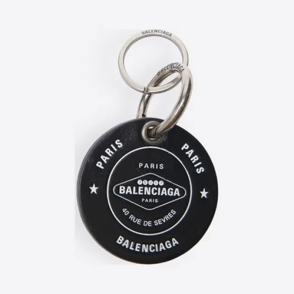 巴黎世家/Balenciaga 黑色 Casino圆形钥匙环 51125607mn