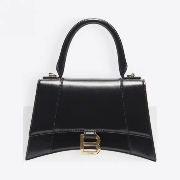 巴黎世家/Balenciaga 黑色 Hourglass小号手提包 45481226kc