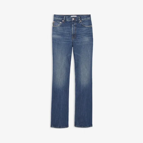 巴黎世家/Balenciaga AUTHENTIC DARK BLUE 直筒牛仔裤 54168884rq
