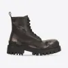 巴黎世家/Balenciaga 男士 Strike 20 毫米黑色短靴 670633WBCP11000