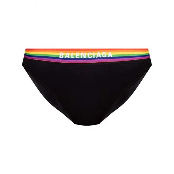 巴黎世家/Balenciaga 黑色 93% 棉 7% 弹性纤维 三角裤 6709223A8B81000