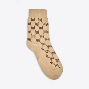 巴黎世家/Balenciaga 男士 HACKER网球袜 6815224B5B02064