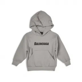巴黎世家/Balenciaga Kids - Caps Hoodie in Grey 682019TNVH91342