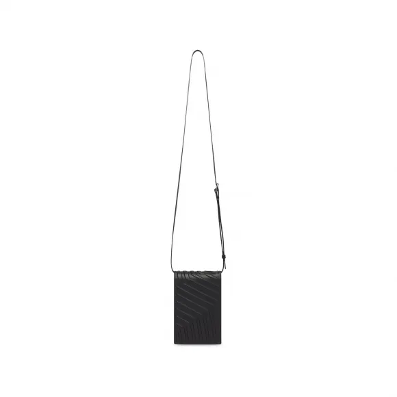 巴黎世家/Balenciaga Men's Car Phone Holder On Strap in Black 6935442103I1000