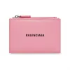巴黎世家/Balenciaga Men's Cash Folded Vertical Card Holder in Pink 6941661IZI35861