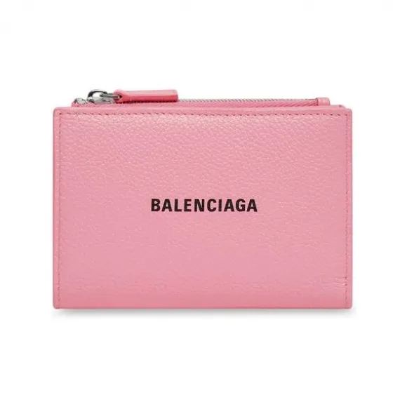 巴黎世家/Balenciaga Men's Cash Folded Vertical Card Holder in Pink 6941661IZI35861