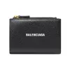 巴黎世家/Balenciaga Men's Cash Folded Vertical Card Holder in Black 6941661IZIM1090
