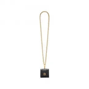 巴黎世家/Balenciaga Women's Hourglass Earpods Holder in Black 695475210CX1000