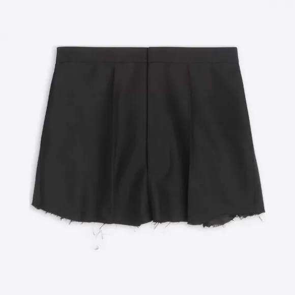 巴黎世家/Balenciaga 女士剪裁剪裁黑色半身裙 702043TTI051000