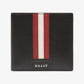 巴利/Bally 男士 Teisel 男士黑色压花牛皮钱包 6219664