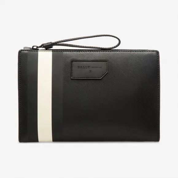 巴利/Bally 黑色合成面料手拿包 6224070