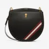 巴利/Bally 黑色小牛皮斜挎包 6224435