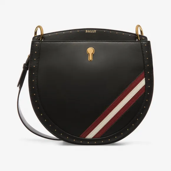 巴利/Bally 黑色小牛皮斜挎包 6224435