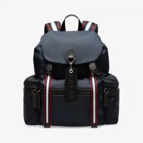 巴利/Bally 墨蓝色尼龙双肩包 6226234