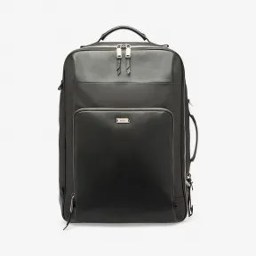 巴利/Bally 黑色涂层棉和小牛皮混纺双肩包 6227989