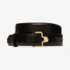 巴利/Bally 黑色小牛皮腰带 6230080