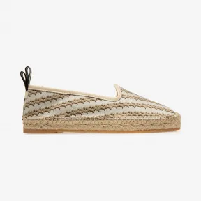 巴利/Bally 中性色 B Chain 图案混纺棉麻底鞋 6230970