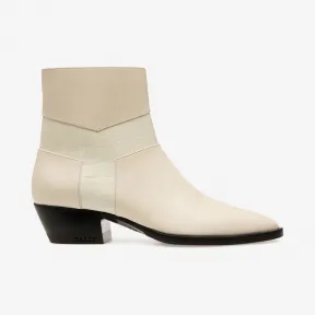 巴利/Bally 女士骨白色纯色小牛皮短靴 6231030