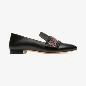 巴利/Bally 女士黑色纯色羔羊皮便鞋 6231239