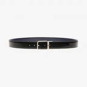 巴利/Bally 男式黑色纯色二层牛皮可调式双面腰带 6232243