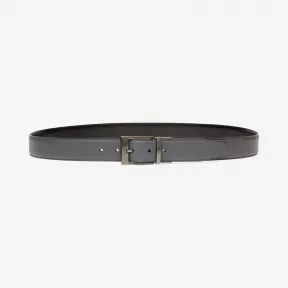 巴利/Bally 男士灰色压纹小牛皮可调节双面腰带 6232330